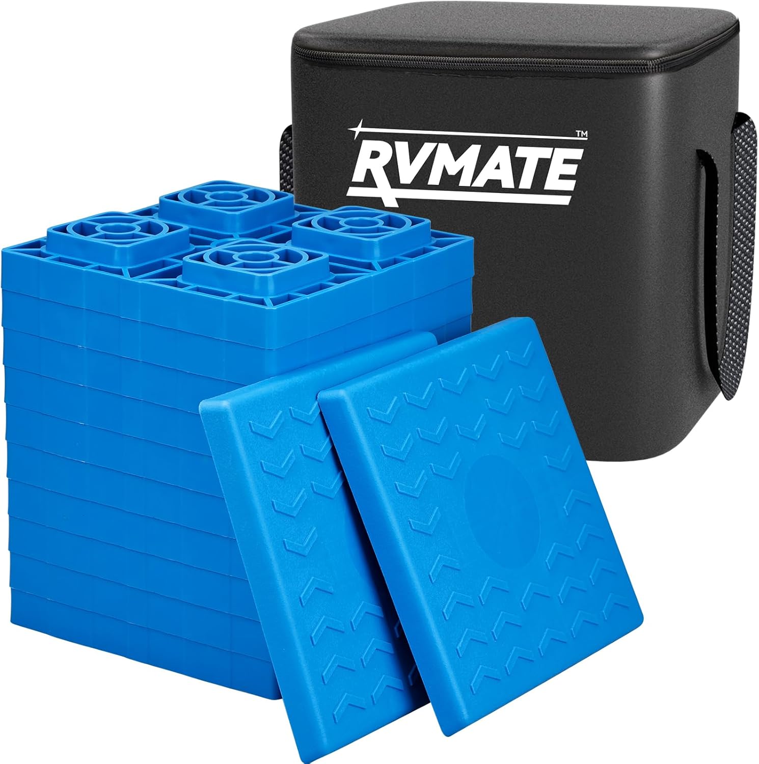 RVMATE RV Leveling Blocks 12 Pack &50 Amp 25 Feet RV/EV Extension Cord