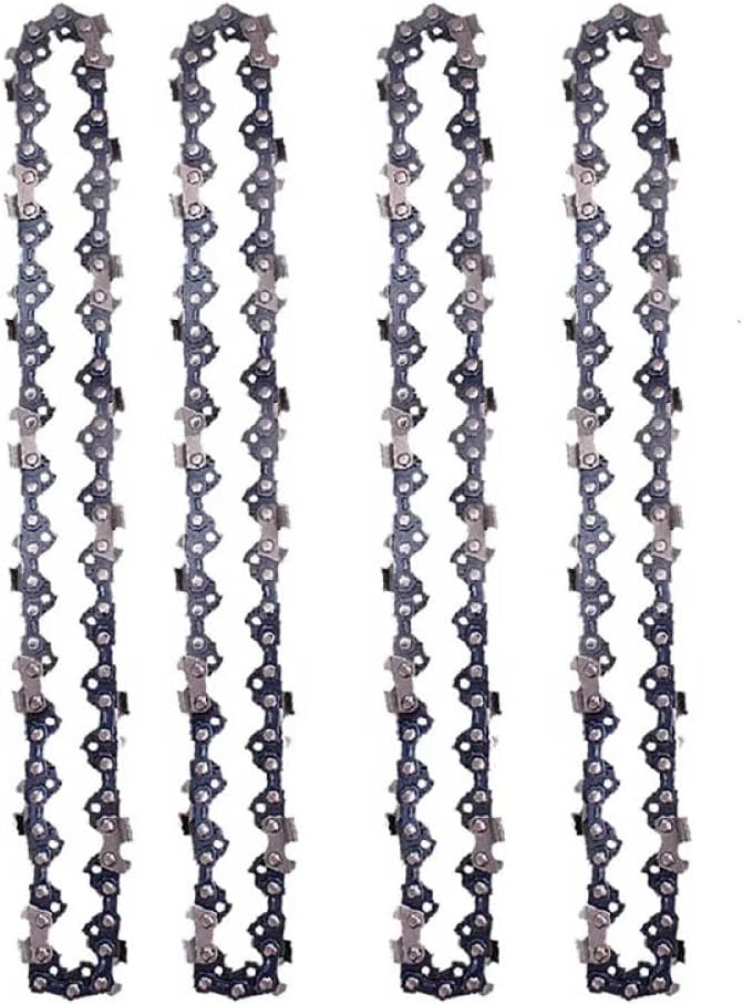 16 Inch Chainsaw Chain - 3/8 LP .050 Gauge 56 Drive Links Low-Vibration Semi-Chisel Cutters for Electric Power Saws Ideal for Woodworking and Garden Maintenance(4pcs)
