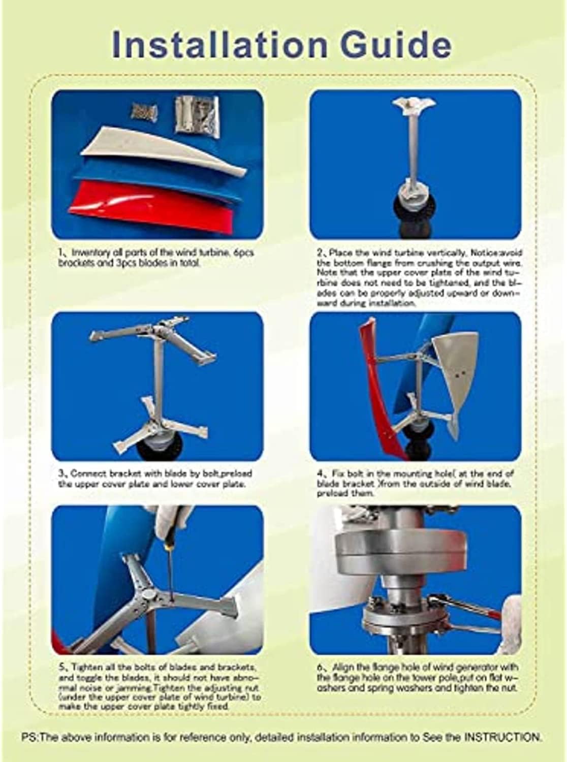 8000W Vertical Axis Wind Turbine Generator Wind Power Generator with MPPT Controller 220V 12V 24V 48V Home Windmill Energy for RV Household, Roofs, Street Lighting (12V)