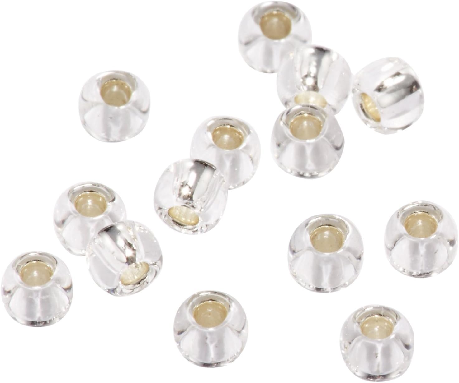 TOHO Round Beads, 6 Bundles, Thread Threading Beads, Outer Diameter Approx. 0.1 inch (2.6 mm), No. 21, 98.4 ft (30 m)