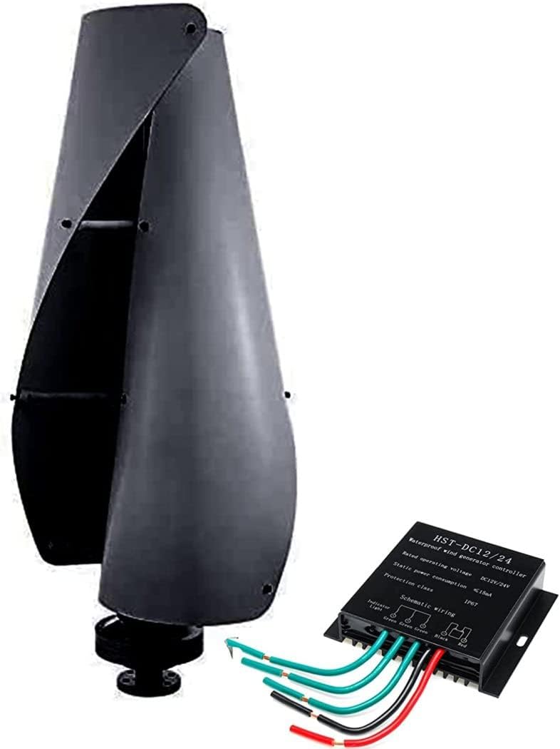 LiuSj JUnSt 12000W Vertical Wind Turbine Generator Kit for Home, 12V 24V 48V 220V Vertical Axis Wind Generator High Efficiency Low Noise Maglev Windmill 2 Blades