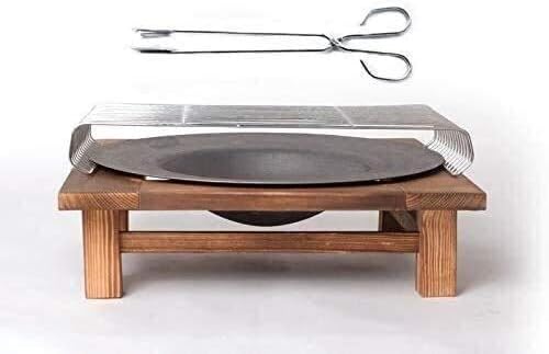 Outdoor Fire Pit Outdoor Fire Large Bonfire Wood Burning Patio Coal Grill Firepit for Outside Grill Charcoal Smokeless Grill with Spark Screen