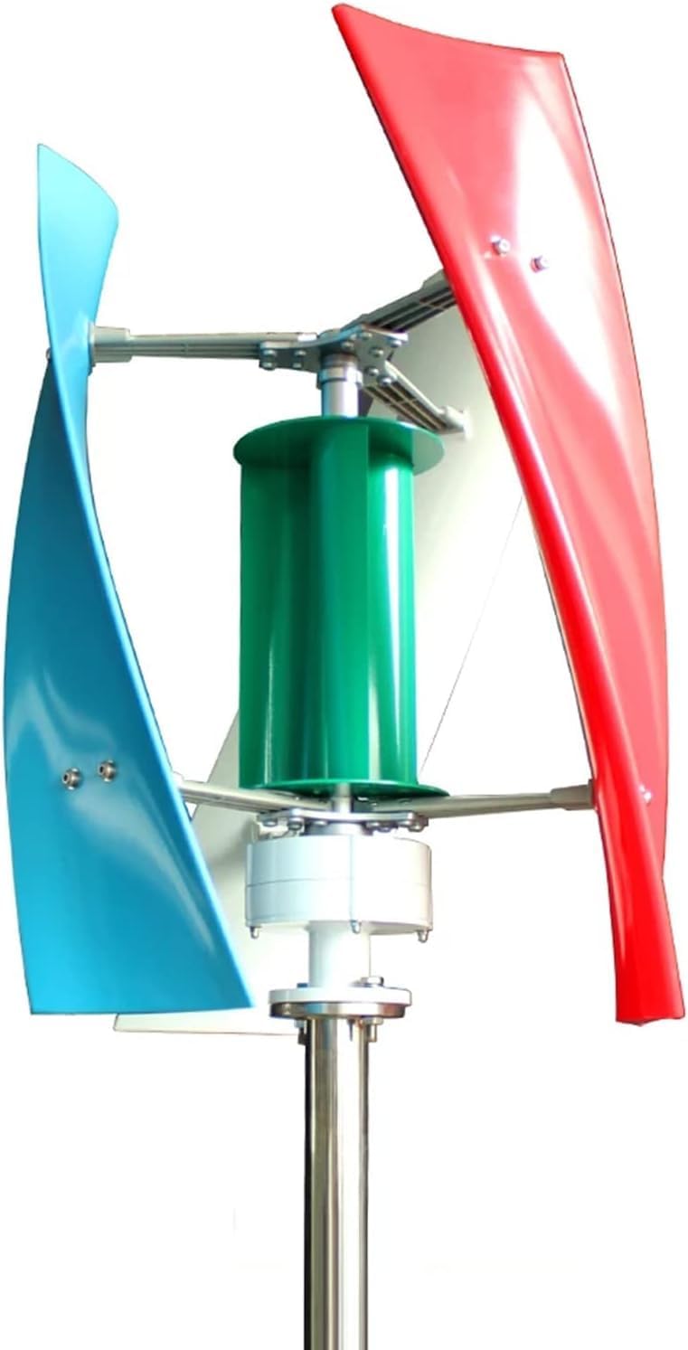 CHRISK Vertical Axis Wind Turbine Generator 9000W AC Wind Power Generator Kit with Controller Low Speed Starting for Home Street Lighting