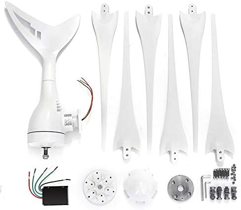 8000W 12/24 Volt Wind Turbines Horizontal Wind Generator 3/6 Blade Power Automatically Adjust Windward Direction Tail+Controller,3 Blades,24v