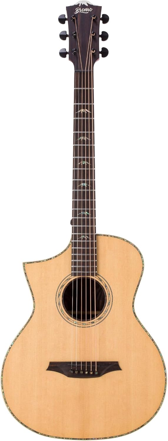 Bromo BAR 5CEL All-Solid Cut-A-Way Acoustic/Electric Guitar Left Handed