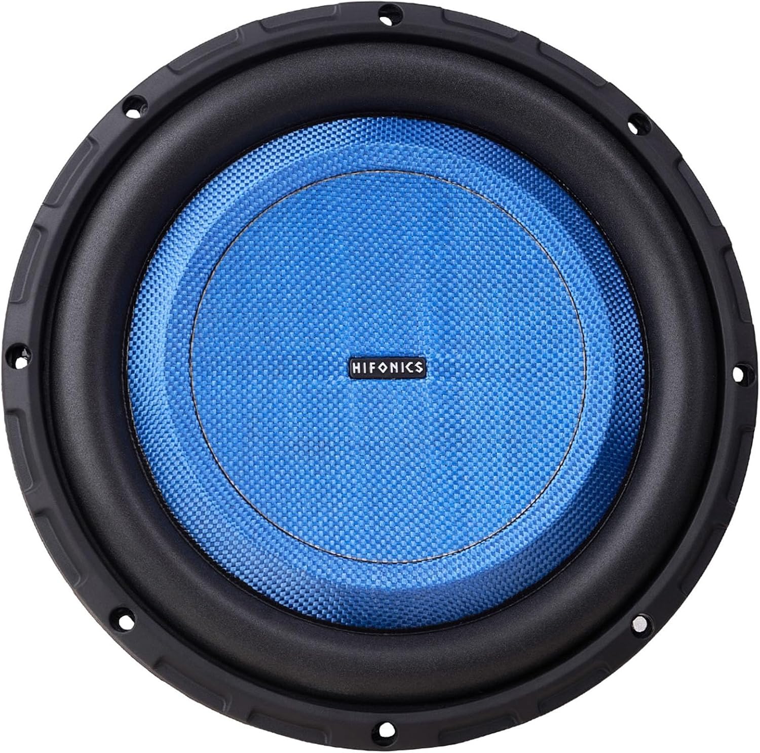Hifonics 4 Pack Elite 10 Inch Shallow Mount Car Subwoofer, Dual 4 Ohm Voice Coil Speaker 600 Watt Peak Power Mobile Amplifier, Black/Blue