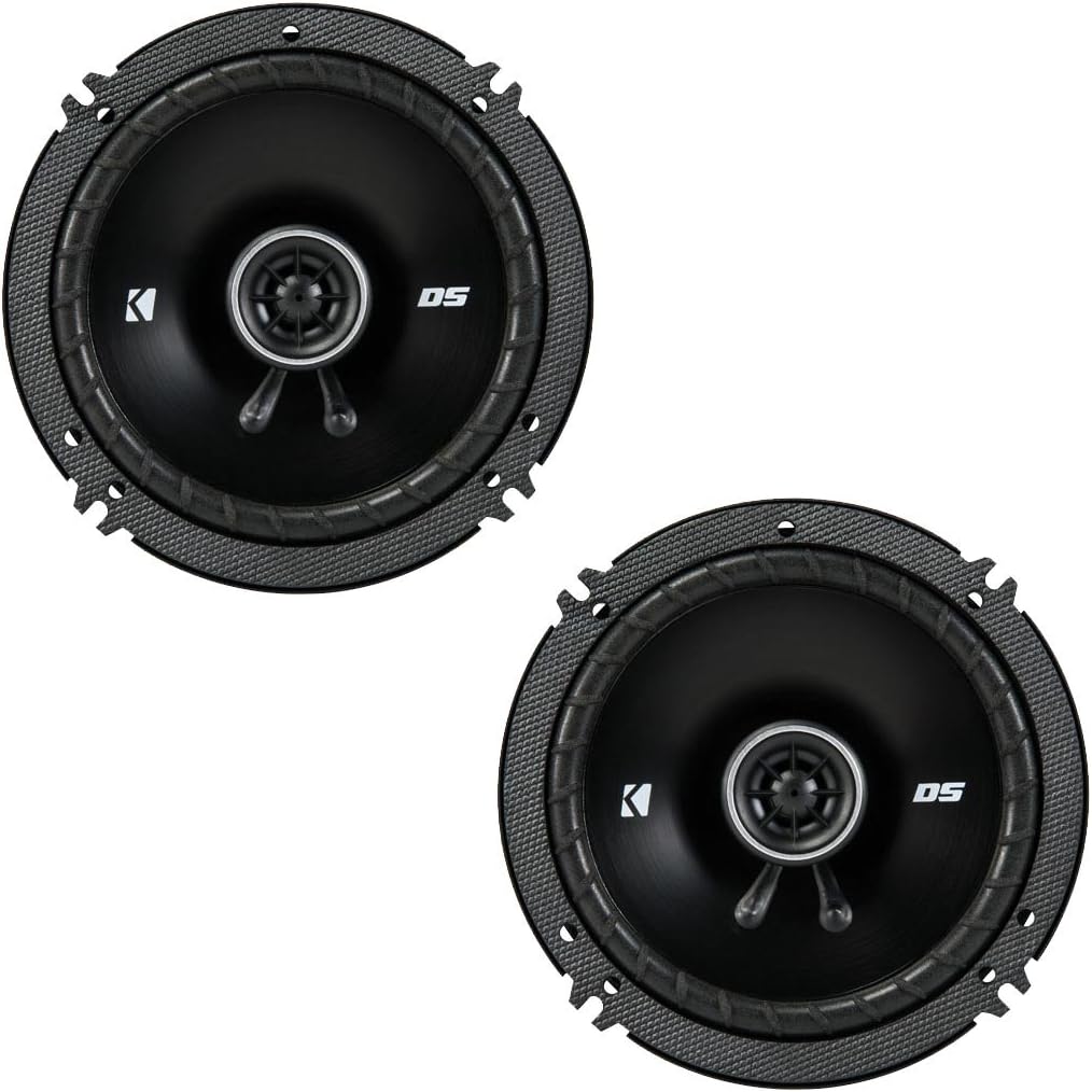 KICKER DSC650 6.5-Inch (160-165mm) Coaxial Speakers, 4-Ohm (Pair)