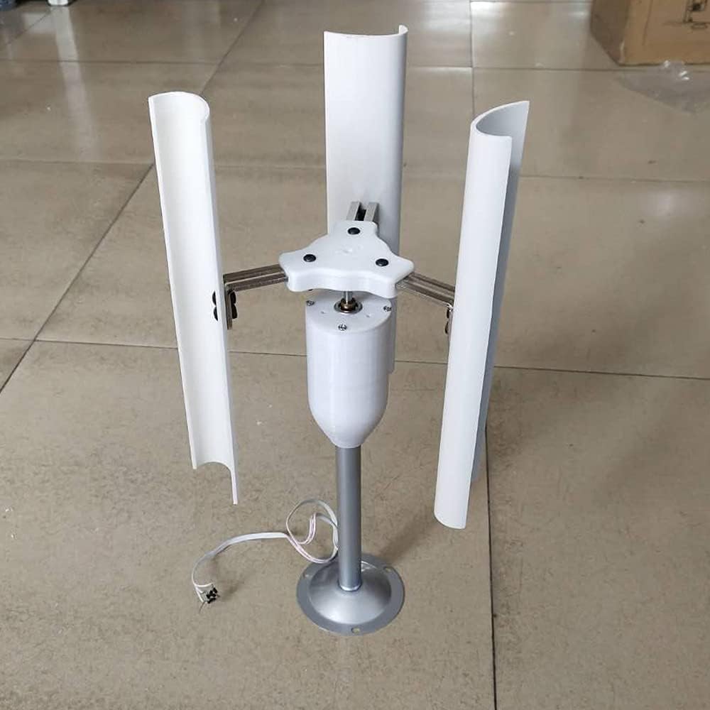 35 W Wind Turbine, Wind Turbine Generator, Wind Turbine Generator Kit for Home 5 Blade Vertical Wind Turbine, Three-Phase Permanent Magnet Generator, for Teaching Physical Power Generation Principle