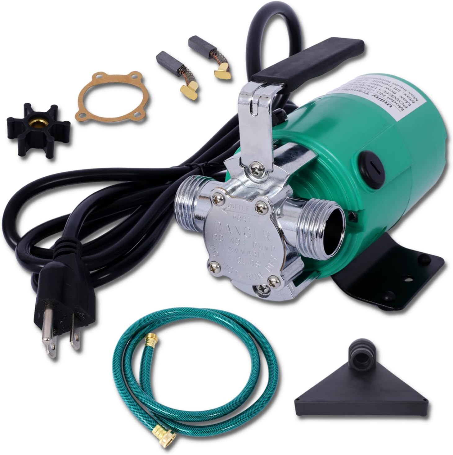 Geelife Water Transfer Pump - 330 GPH Portable Electric Utility Pump with 6' Hose Kit for Garden, Hot Tub, Pool, etc.