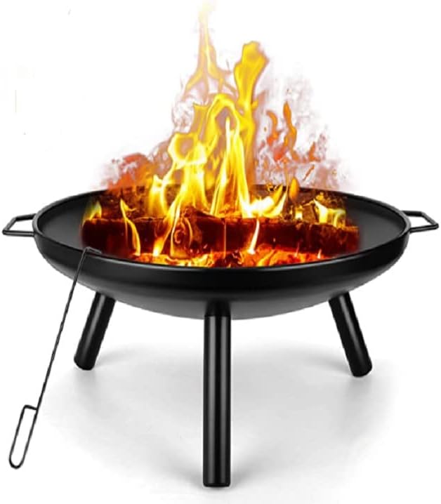 Outdoor Fireplaces Iron Folding Large Fire Bowl Cast Firepit Modern Pit Garden Charcoal Fireplace Outdoor for Patio Terrace Fire Pits