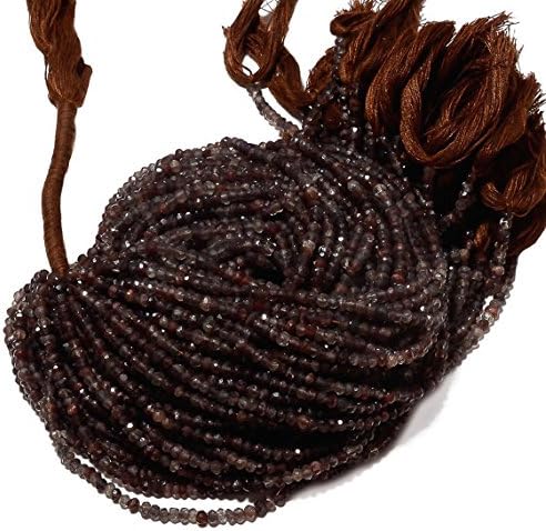 5 strands 3.5mm spessartite beads, faceted rondelle beads, spessartine garnet gemstone beads, 13.5 inch strand