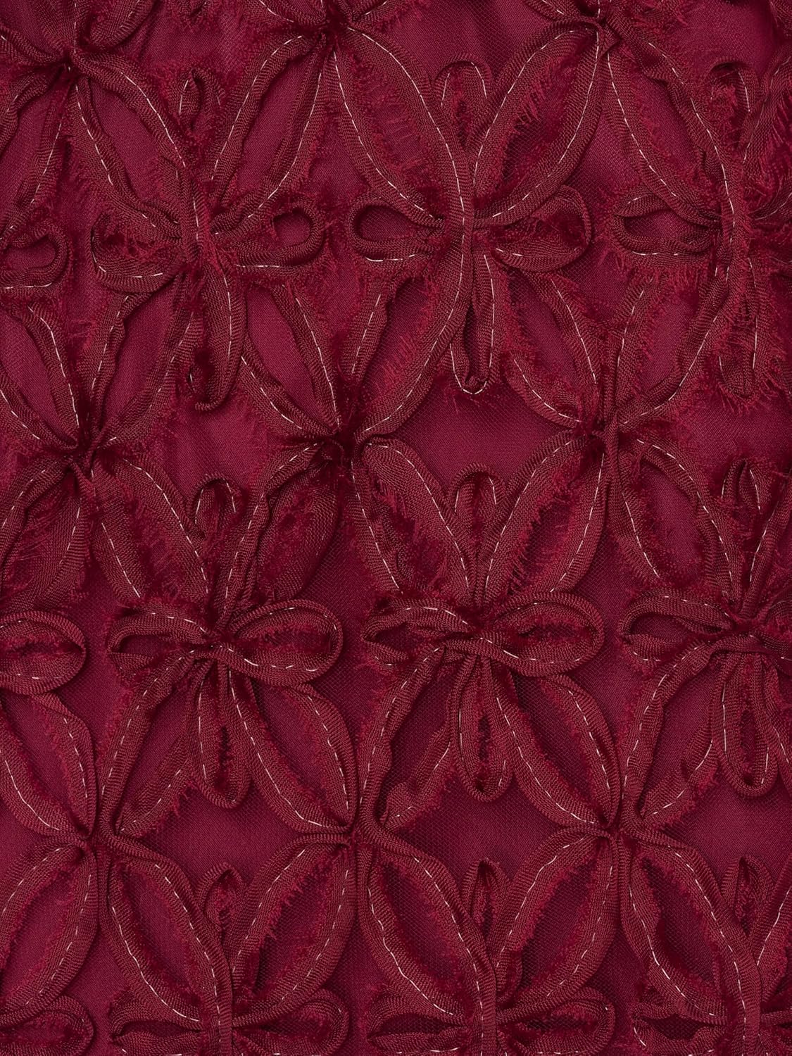 Adrianna Papell Womens Soutache Embroidery Midi Dress