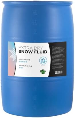 Froggy's Flakes® - EXTRA DRY - OUTDOOR FORMULA-55 Gallon Drum - Snow Juice Machine Fluid by Froggy's Fog® - (>30 Foot Float/Drop) Highly Evaporative Formula