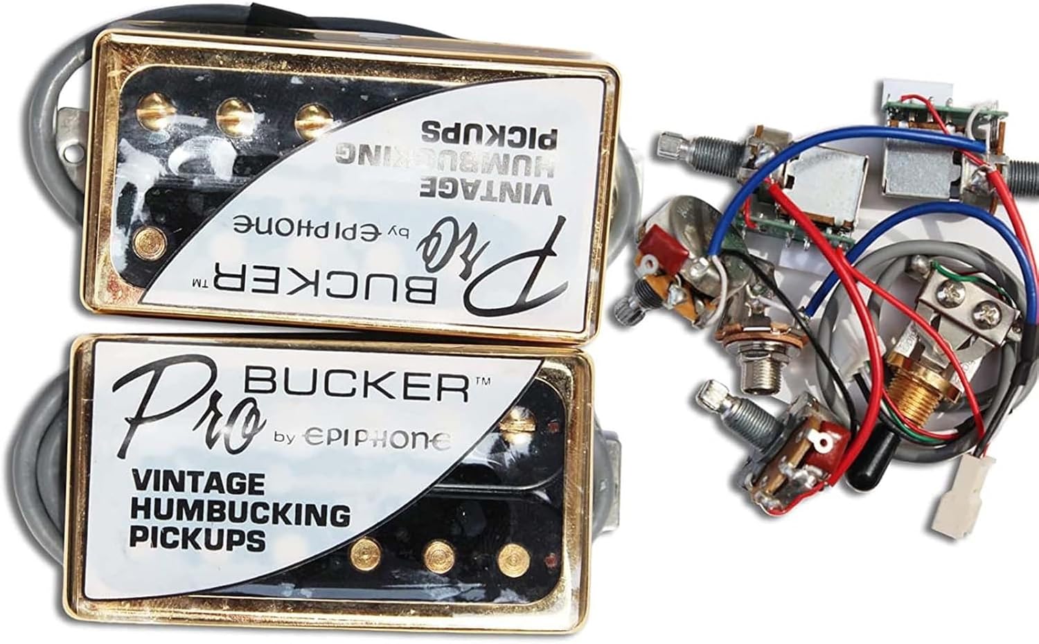 Neck and Bridge Pickups with Wiring Harness Pots 3way Converter for Electric Guitar Parts Electric Guitar Pickups Set