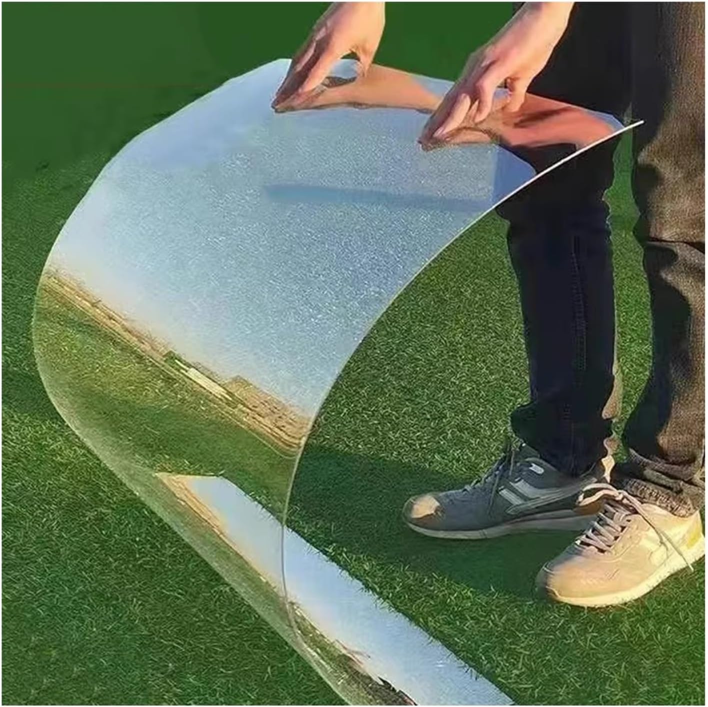 1.2 MM PC Endurance Board, Clear Polycarbonate Plastic Sheet, Flame Retardant UV Resistance Sunlight Plate, Outdoor Garden Greenhouse Shelters Replacement Panels ( Color : Clear , Size : 0.6x6M/23.63x