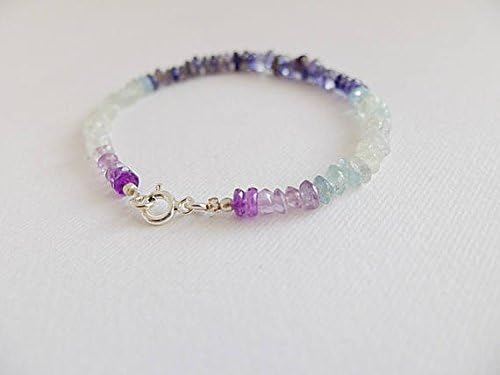 Beaded Moss Aquamarine Bracelet,Clear Aquamarine Jewelry,Aquamarine,Stackable Aquamarine Bracelet,Sale of Aquamarine Bracelet, briolette 4-5 mm