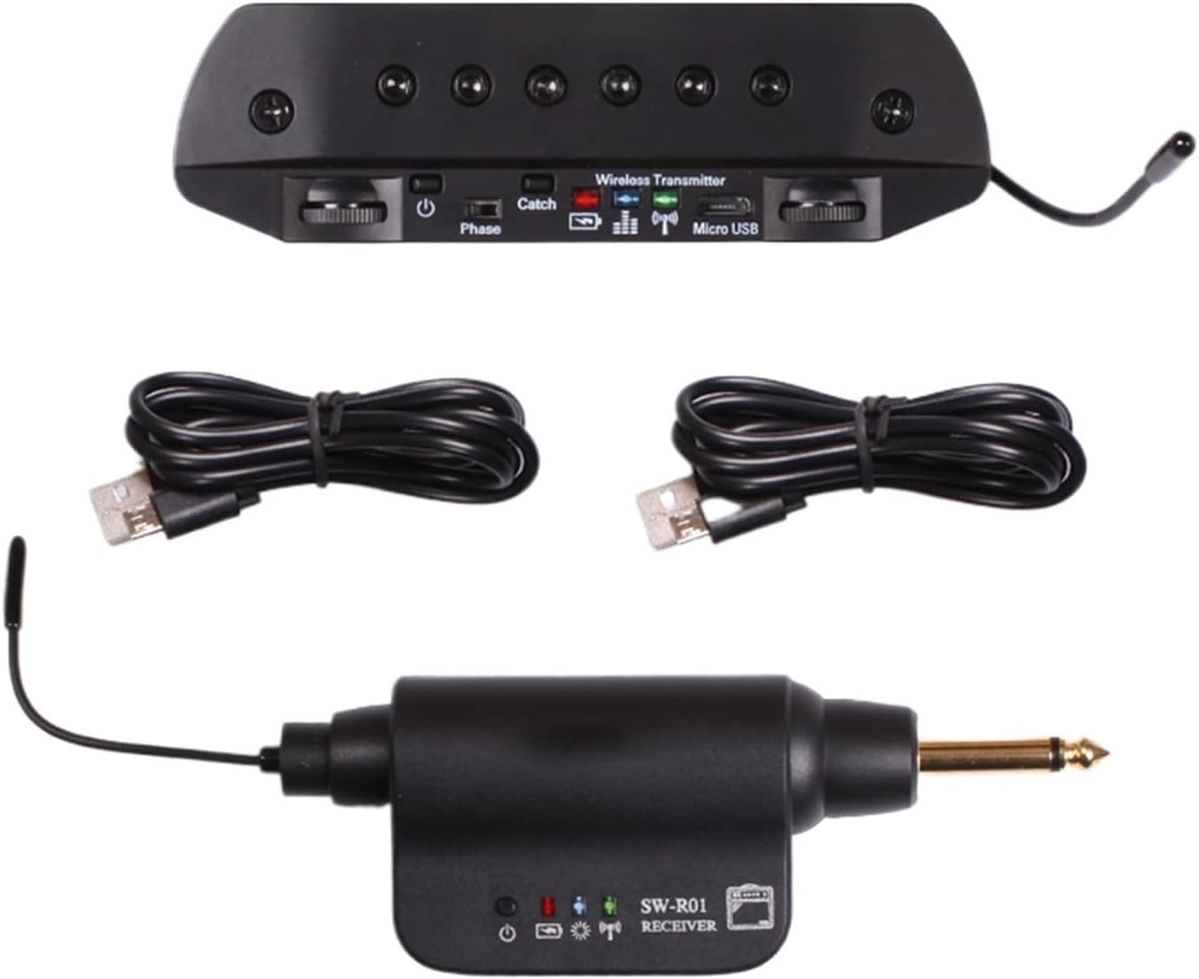 Professional pickups for acoustic guitar amplifiers