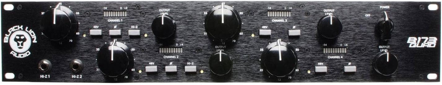 Black Lion Audio B173 Quad - 4 Channel Mic Preamp