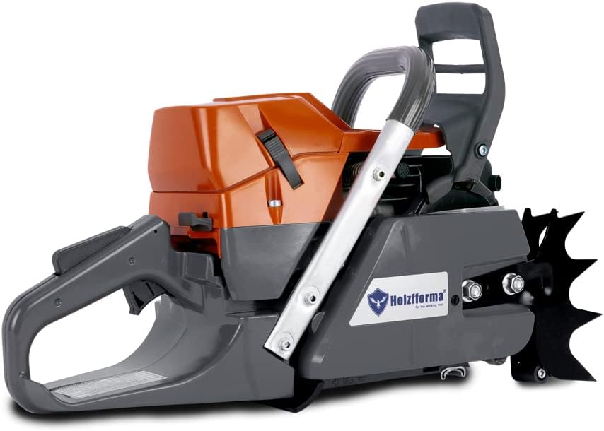 Joncutter 71cc Holzfforma G372 Gasoline Chain Saw Power Head 50mm Bore Compatible with NH872 Chainsaw Orange Dark Grey Color