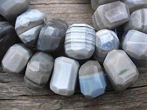 blue opal boulder beads nuggets full strand - 15mm x 5mm - 8 inch strand