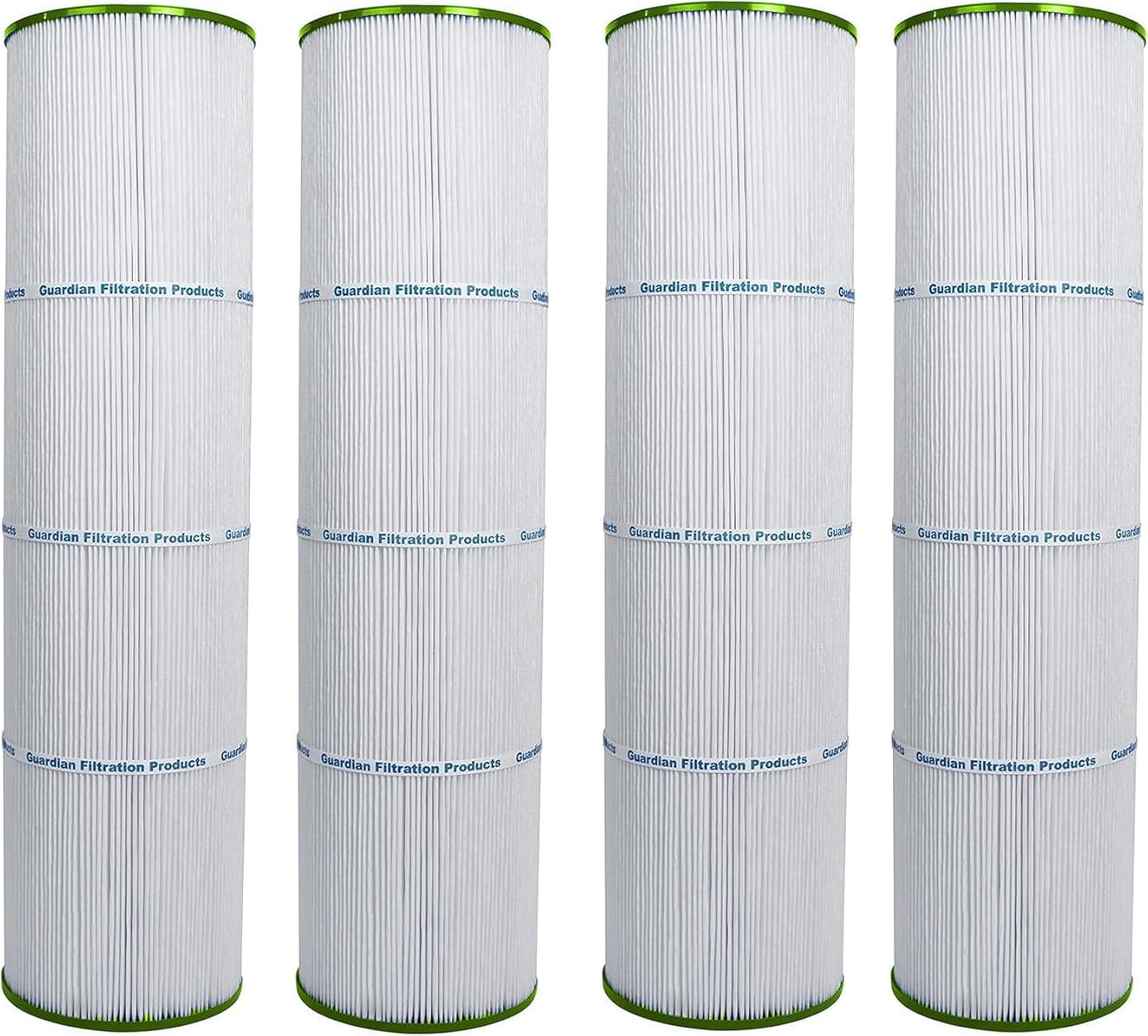 Guardian Filtration Products Pool Filter Cartridge 727-128-04 Four-Pack Replacement for C-7459 PJAN85 FC-0800 Jandy CCL-340 FC-6405 18504 85sq Jandy 85 unicel c7459 APCC7352 Cartridge