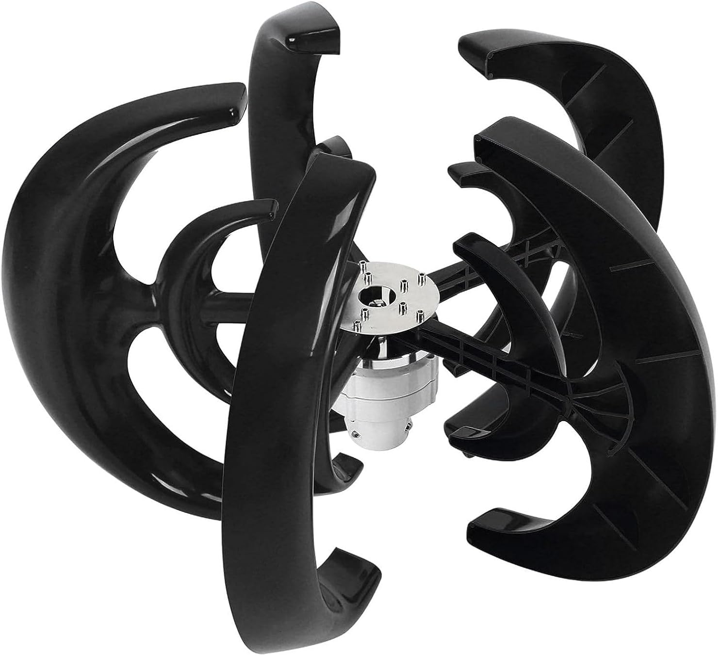 600W Quiet Vertical Wind Turbine Generator, Magnetic Levitation 12V/24V, MPPT Controller for Home & Street Lighting, Efficient Renewable Energy - Black Renewable Solution