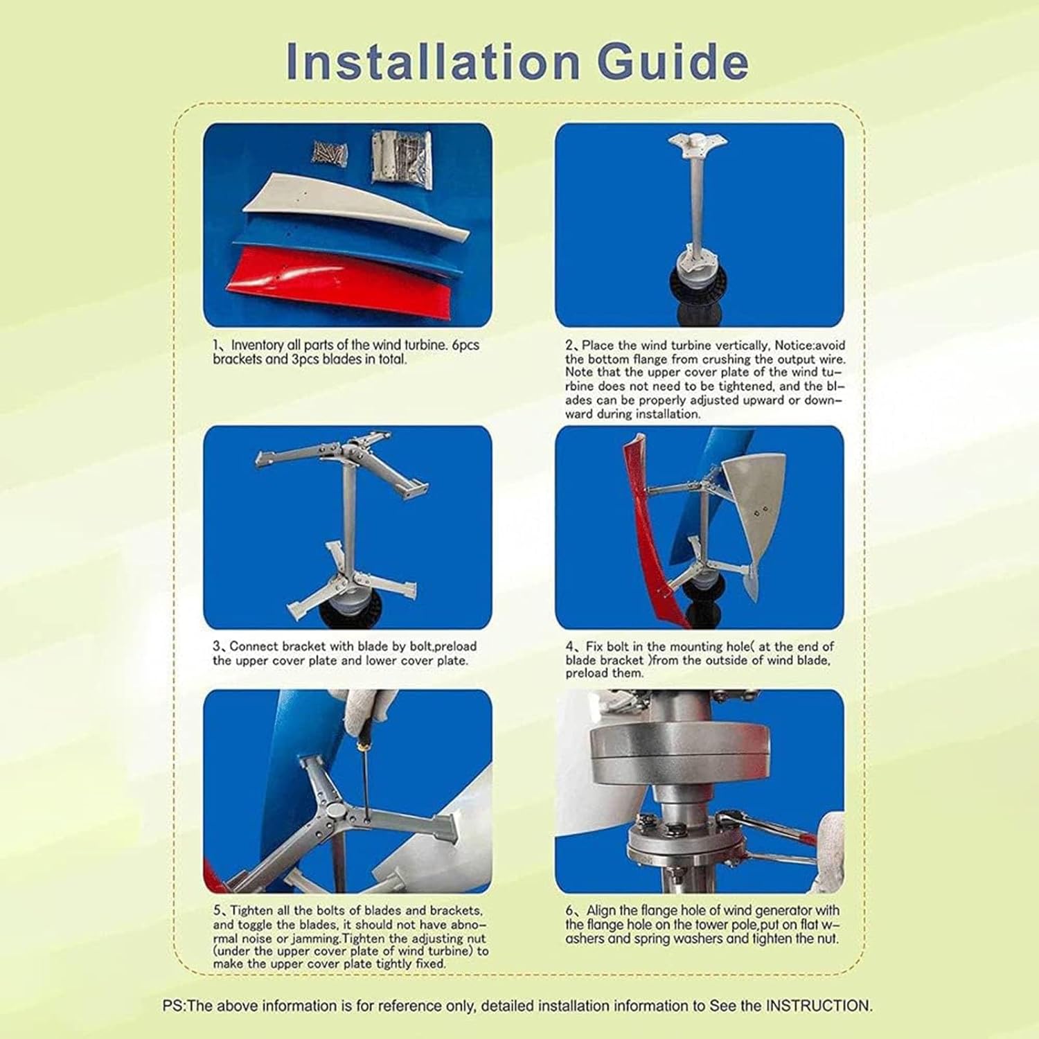 3000W Vertical Axis Wind Turbine Generator 12V 24V 48V Wind Turbine Generator Kit Free Energy Windmill Home Wind Turbine Maglev Breeze Start (Color : White, Size : 12V)