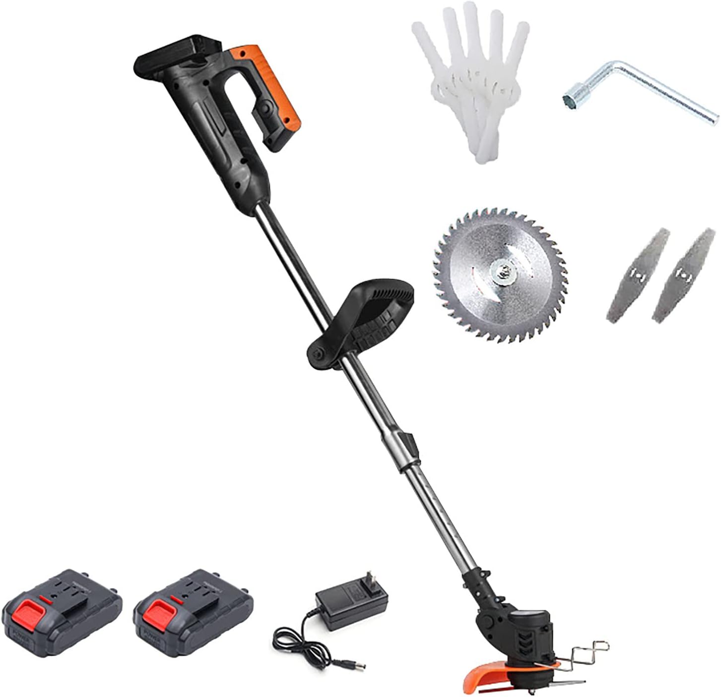 Electric Weeder, Retractable Portable Lawn Mower Home Small Trimmer 24V Battery Rechargeable Lawn Mower Garden Lawn Mowing Tools