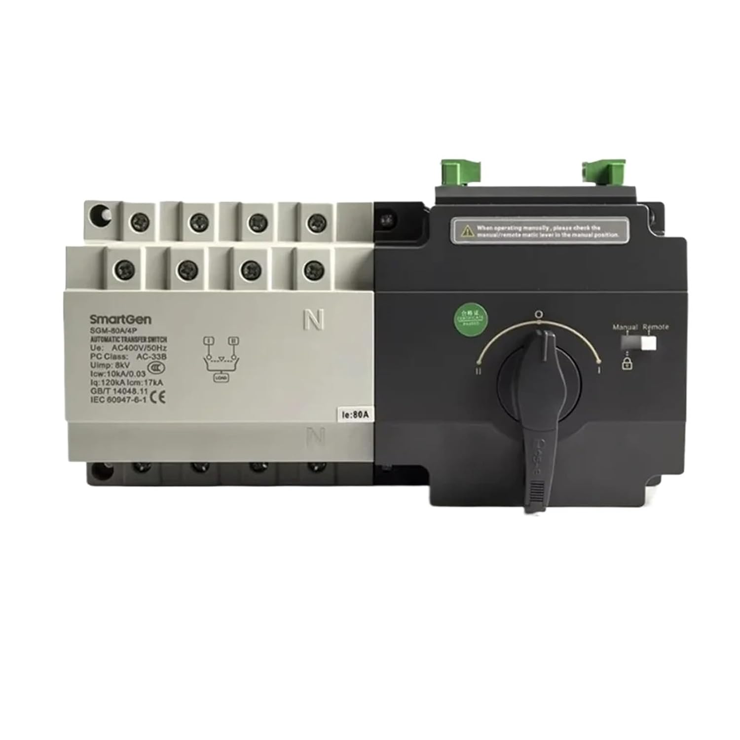 SGM80A 125A 250A 400A 630A SGM Generator Set ATS Dual Power Automatic Transfer Switch Compatible with Generator Control(SGM 630A 4P)