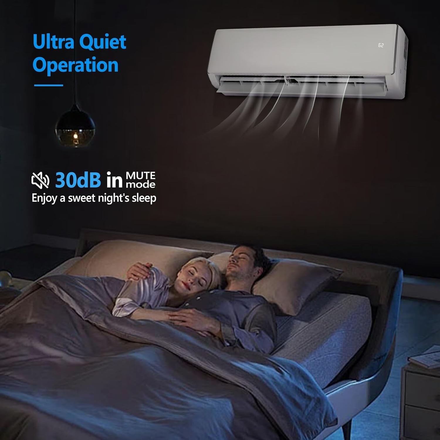 Bonnlo 17000 BTU Mini Split Air Conditioner & Heater, 17 SEER2 230V Inverter Ductless Wall AC Unit for Rooms up to 1000 Sq. Ft with Pre-Charged Condenser, Heat Pump & Installation Kit