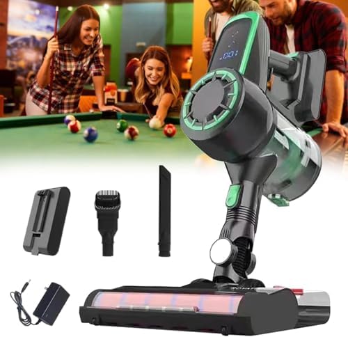 Cordless Pool Table Cloth Cleaner Kit - 22kPa Vacuum Brush with 240W Motor, Effective Billiard Cloth Brush & Vacuum, Wall Mounted Storage, Ideal for Home Use