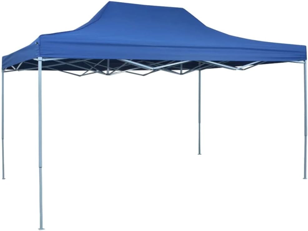 Professional Folding Party Tent 9.8'x13.1' Steel Blue,Portable Party Tent with Water-Resistant Canopy for Outdoor Events Patio Furniture