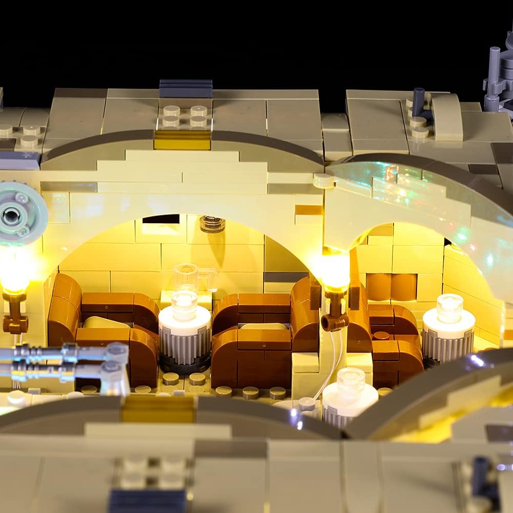 Kyglaring Led Lighting Kit for Mos Eisley Cantina -Light Sets Compatible with Lego 75290 Building Set- Not Include The Lego Set (RC Sound Version)