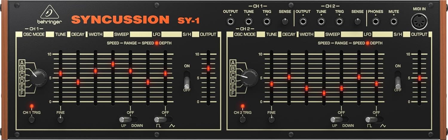 Behringer Syncussion SY-1 Dual-channel Analog Percussion Synthesizer