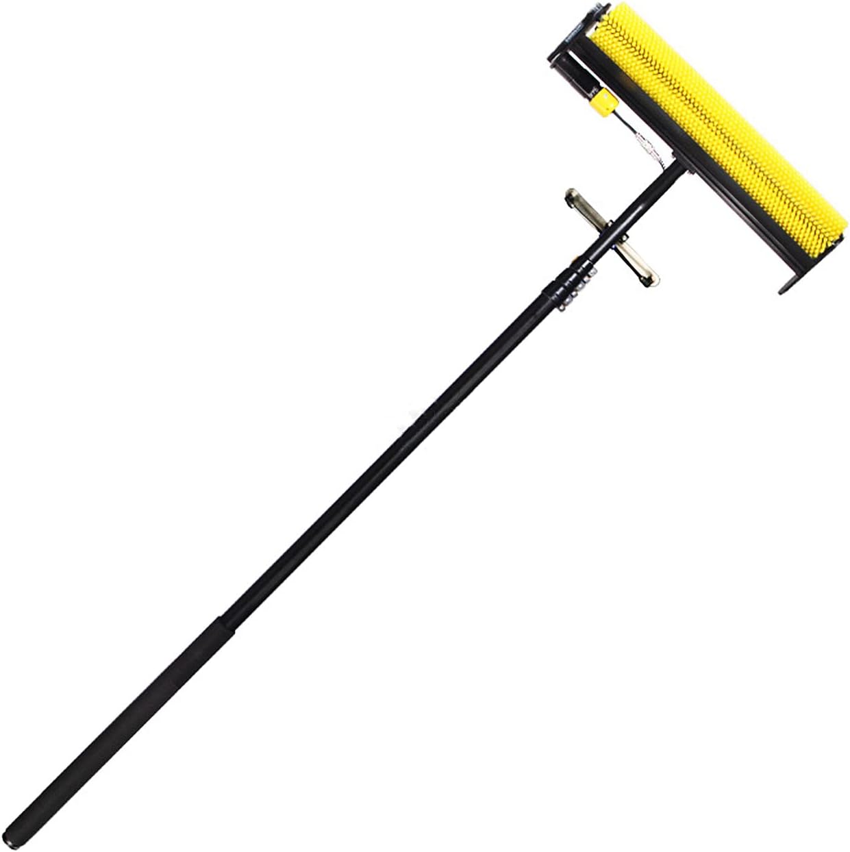 Cleaning Brush Electric Photovoltaic Solar Panel Cleaning Roller Brush with Lithium Battery, Extendable Window Cleaning Pole Cleaner Kit, Electric Swimming Pool Brush,5.5M / 18Ft