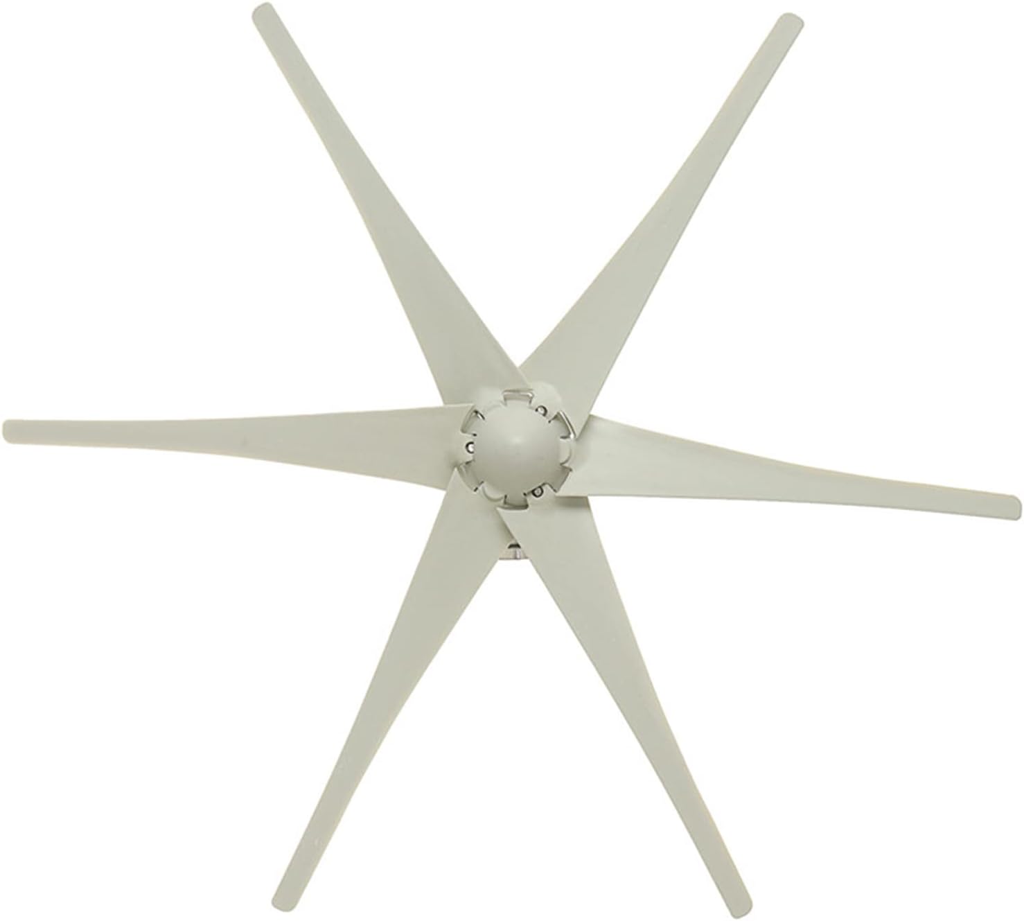 6000W Small Low Speed Wind Generator for Home, AC12V 24V Horizontal Household Wind Turbine Generator with MPPT Controller (6 Blade)