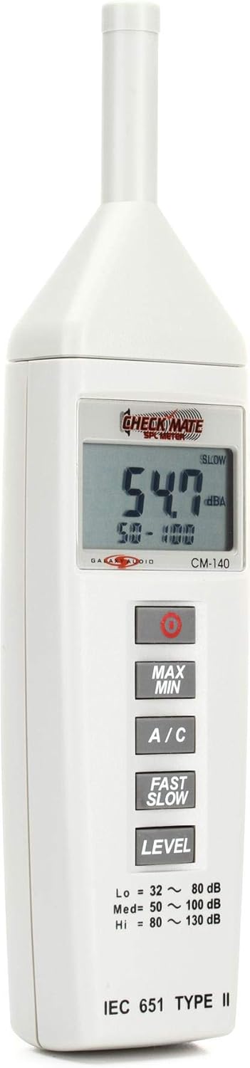 Galaxy Audio CM140 Checkmate Microphone Preamp SPL Meter