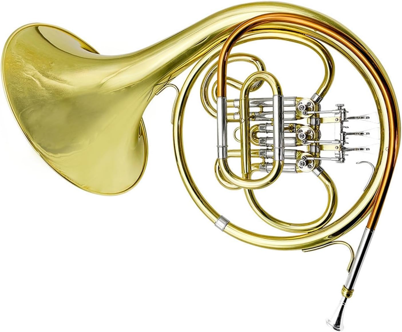 4 Key French Horn French Brass Horn Professional B Flat Three Key Single Row Instrument