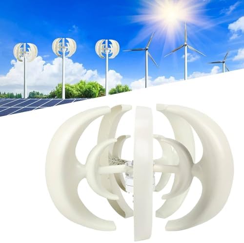 2000W Wind Turbine Generator Kit for Home Use - Horizontal & Vertical Blades with Controller - Efficient Renewable Energy Solution for Electricity Production