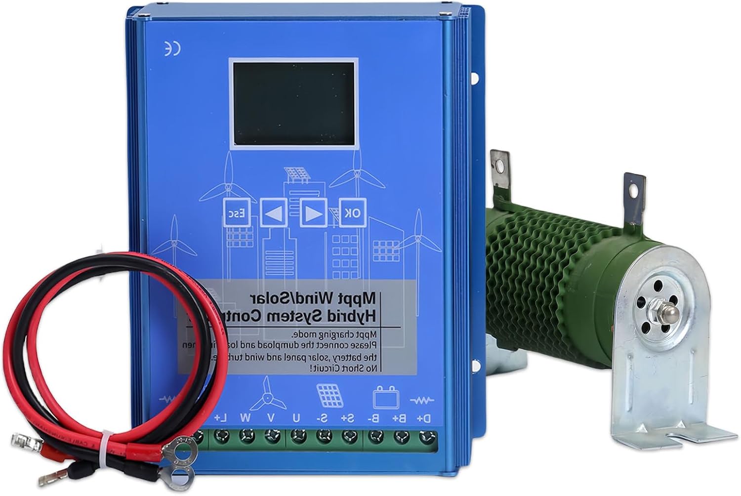 Wind Solar Hybrid Controller, Digital Intelligent Regulator With Lcd Display, Wind Solar Hybrid Charging Controller, Mppt Charging Boost Controller, Used For Street Lights, Ships, Etc. 24V-13000W