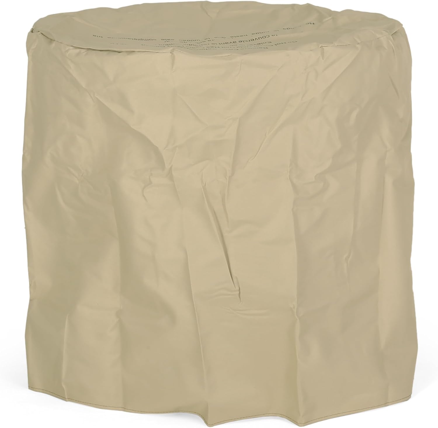 Dark Brown Round 25 Inches Outdoor Fire Pit – 40,000 Btu Propane Fire Pit with Lava Rocks, Patio, Backyard, and Camping – Durable Steel Construction (1 Doors)