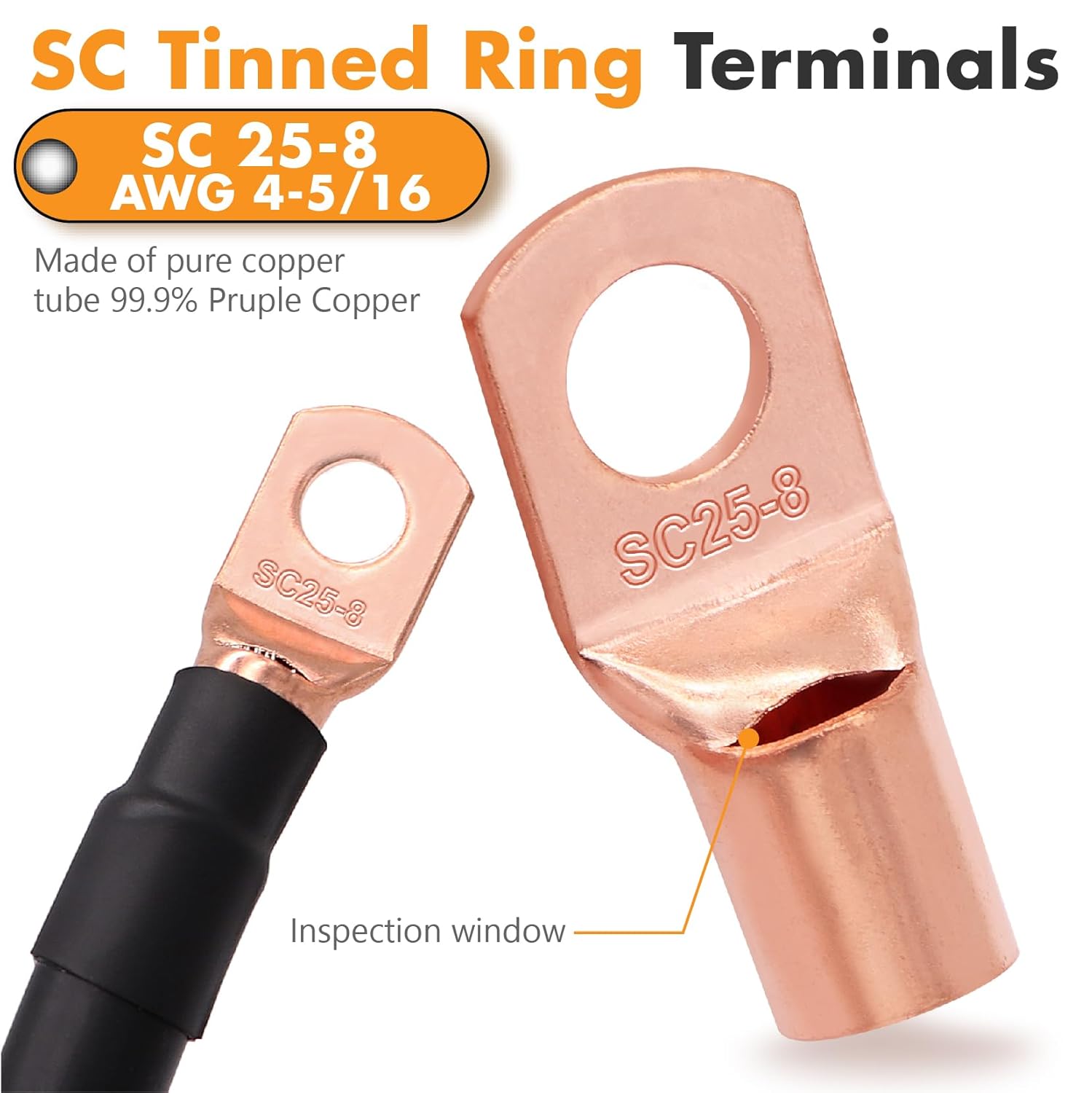 Jeemiter 4 Gauge CCA Wire Complete Kit: 100ft (50ft Red + 50ft Black) for Multiple Amp Rigs & Full Vehicle Audio Install | Includes All Terminals