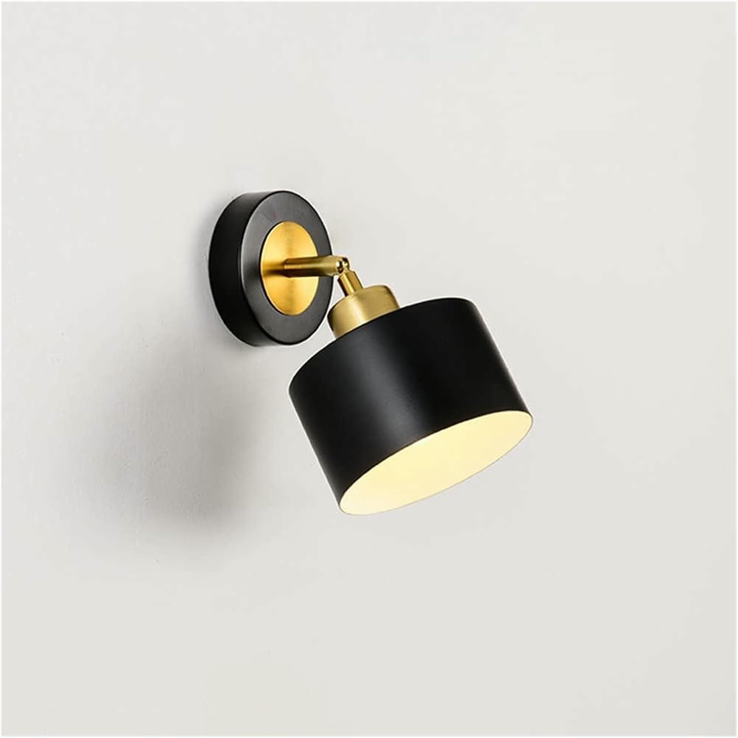 Wall Lamp Adjustable Wall Sconce Swing Arm Metal Wall Light Bedside Reading Wall lamp, rotatable Bed Reading Lights Modern headboard Lighting Fixtures for Bedroom Office(Dark)
