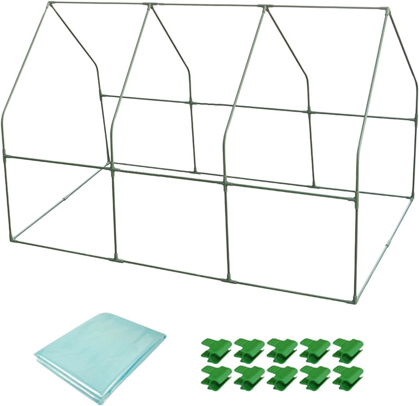 Mini Greenhouse, Garden Greenhouse,Portable,Plant Hot House, Green House Plant Stand for Indoor Gardening Outside Vegetable, 80cmx150cm