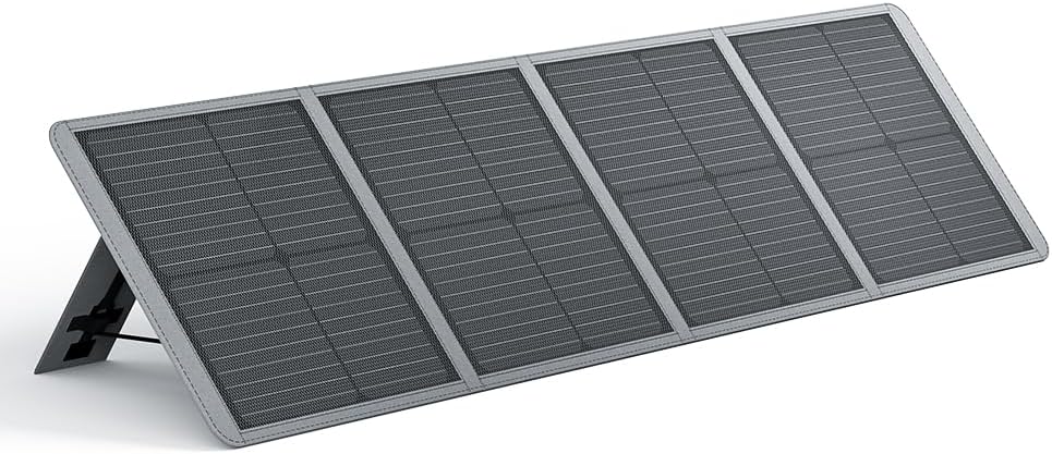 AFERIY 100W ETFE Portable Solar Panel, 23% Conversion Efficiency, with Foldable Adjust Kickstand, IP65 Waterproof Solar Panels for Camping, RV, Home Use