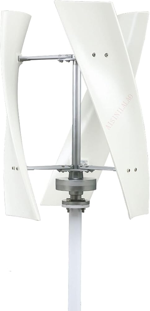 Home Wind Turbine Generator, 9000W AC 12V 24V 48V Wind Generator Kit with 3 Blade Windmill Generator Vertical Wind Turbine,for Wind Power, Solar Energy, and Batteries
