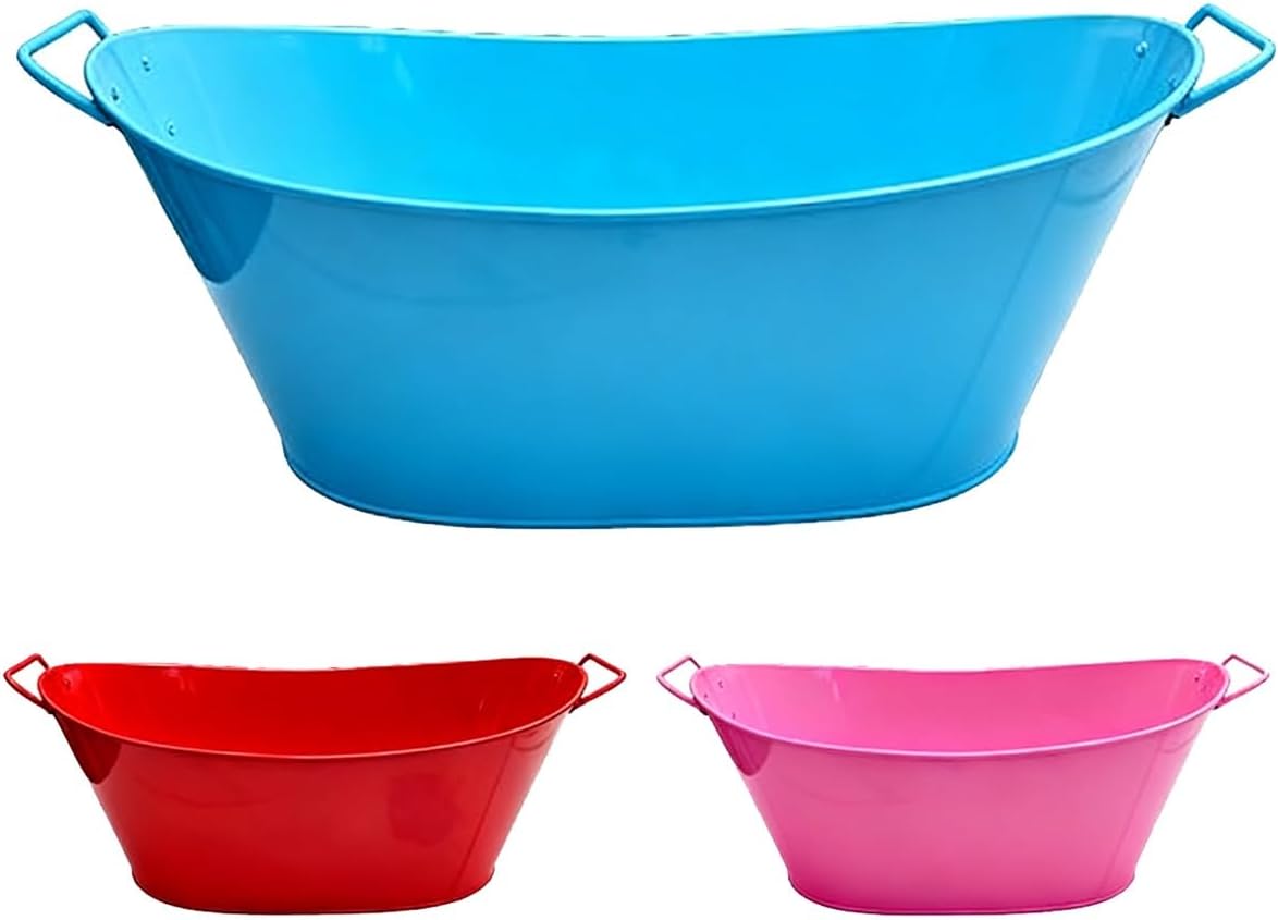 Burn Can for Paper, Burn Barrels for Outside, Tabletop Fire Pit, Table Top Fire Pit, Outdoor Fire Pits, Metal Bucket for Leaves, Trash, Backyard Debris(Red)