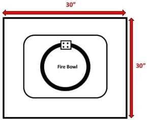30 Inch Outdoor Fire Pit for Backyard, Steel Propane Fire Pit with Wind Guard, Lid & Cover for Home Garden Decoration