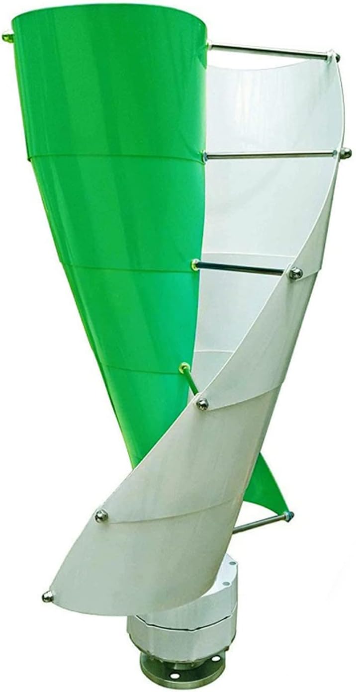 Vertical Spiral Axis Wind Turbine Kit, 9000 Watt Wind Turbines for Home Camping + Windmill Generator Suit for Hybrid Solar Wind System