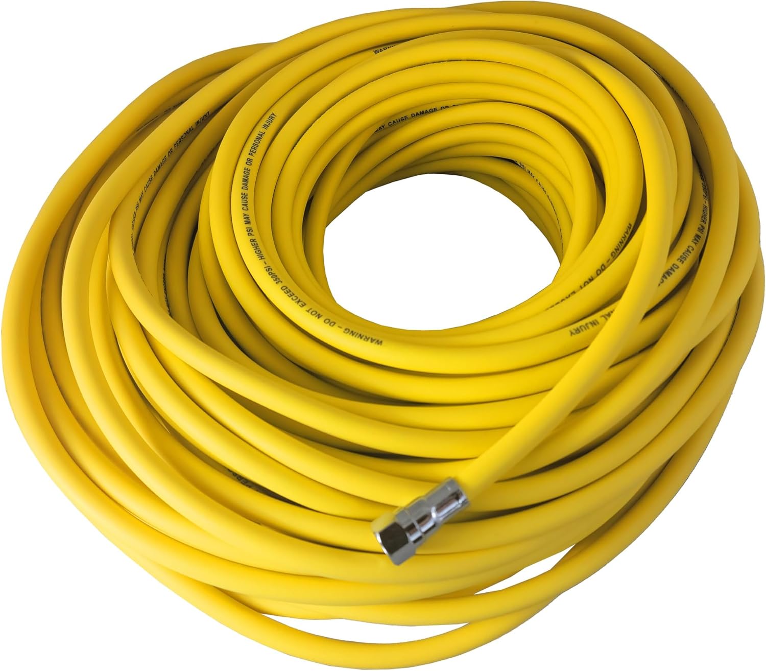 XS Scuba Yellow Rubber Surface-Supplied LP Hose - 150 ft (1800 in)